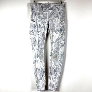 Lululemon Leggings sz 6 Breezy Dot Speed Up Tights gray pattern mid rise